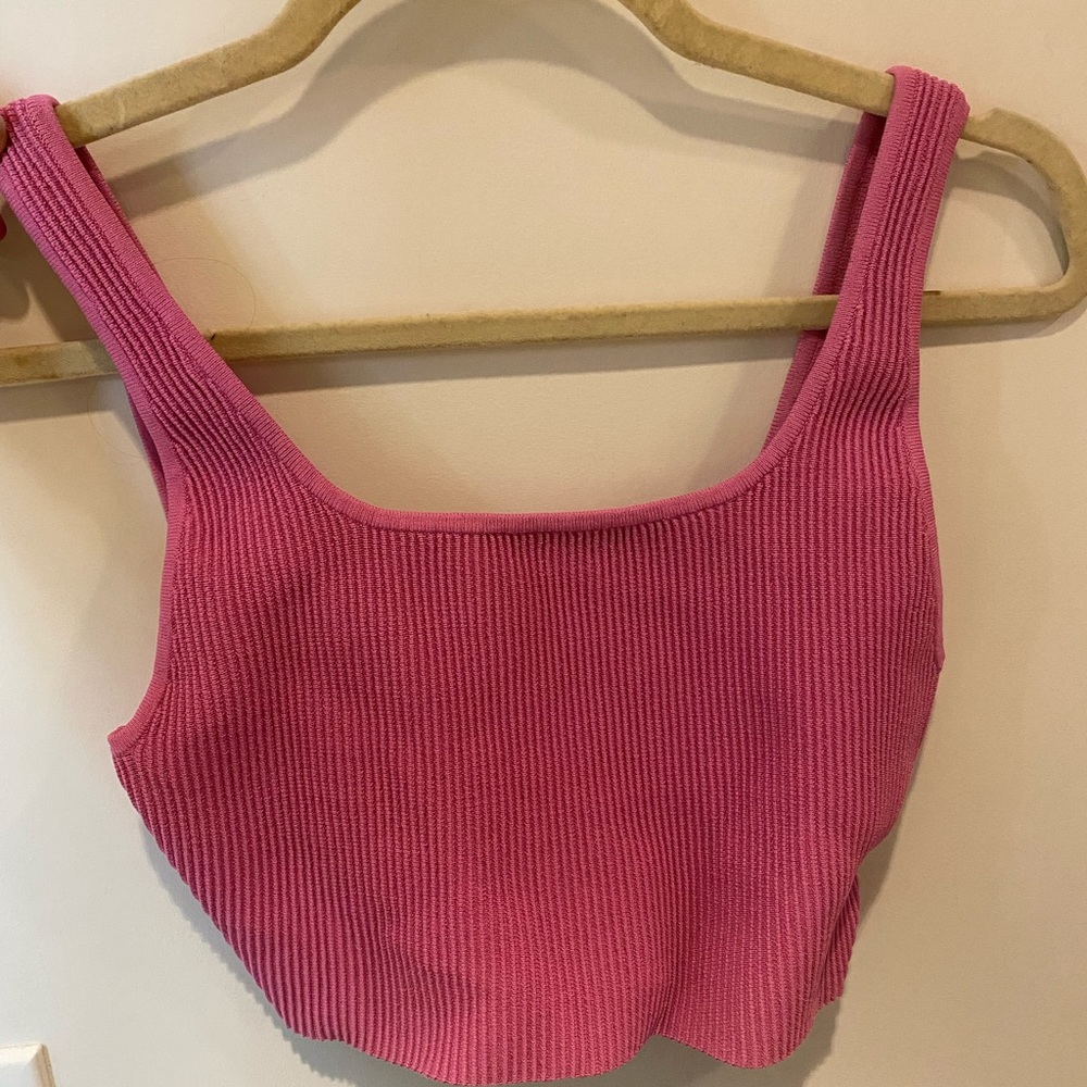 Aritzia Babaton sculpt knit cropped tank